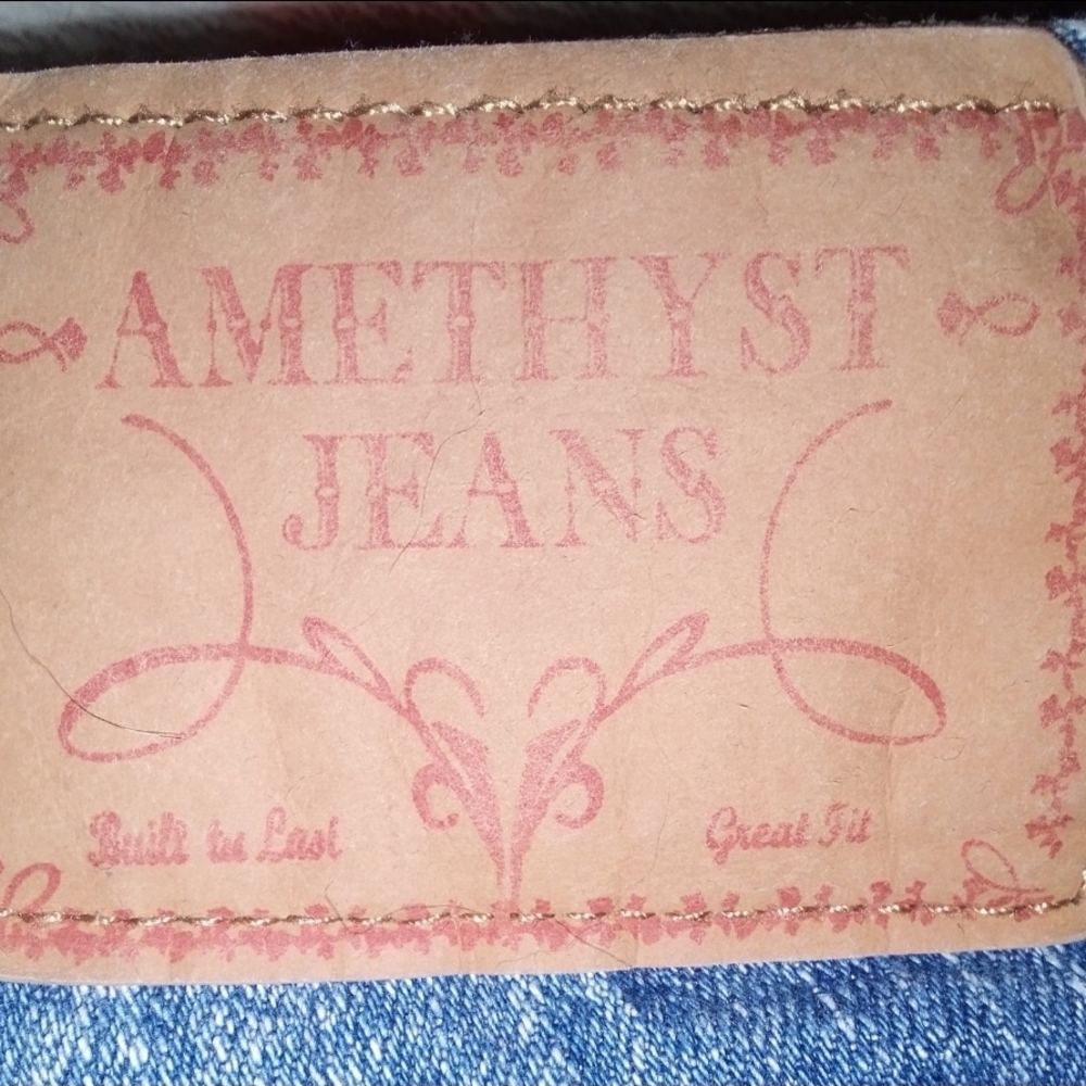 Amethyst Jeans Distressed Blue Jean Shorts - Picture 3 of 4